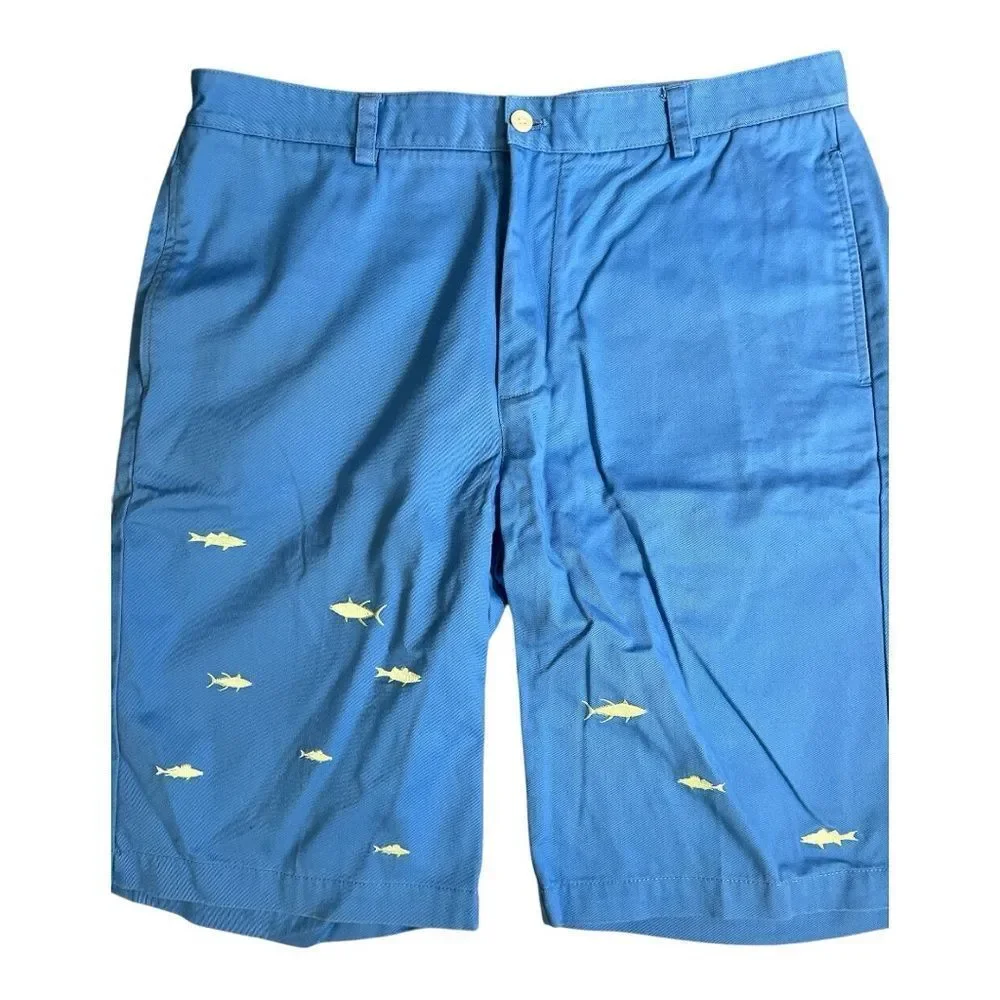Vineyard Vines Blue Shark Pattern Men's Shorts